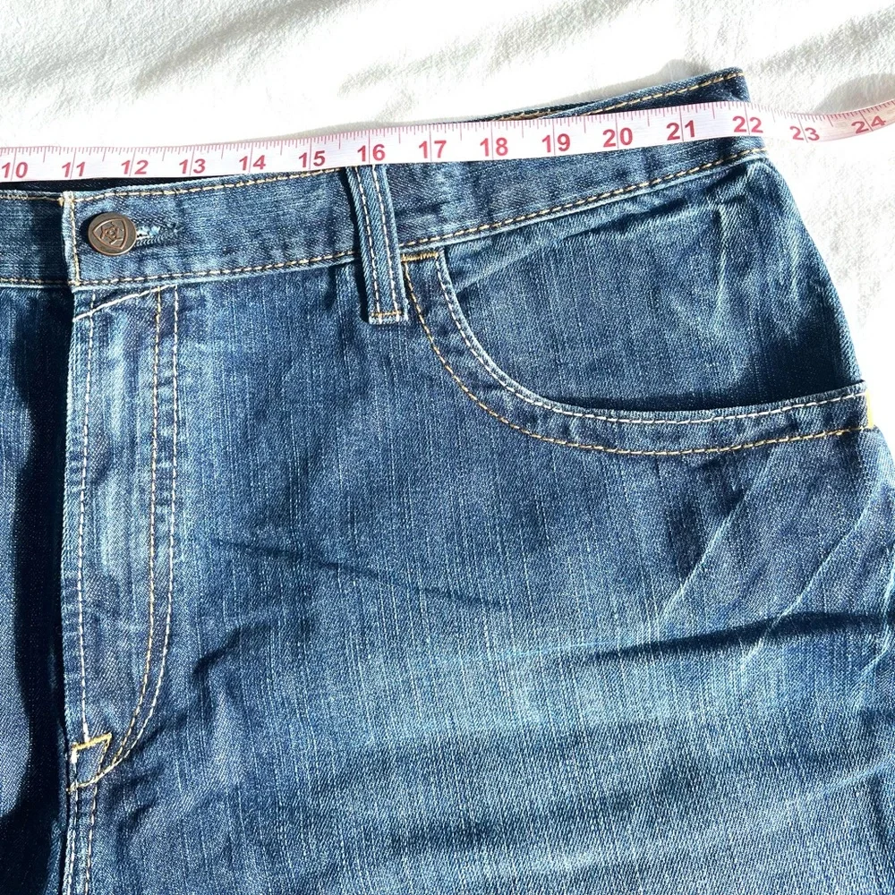 Ariat FR M3 Loose Straight Leg Jeans Men’s 42x32 Blue Frame Resistant Work - Picture 9 of 16